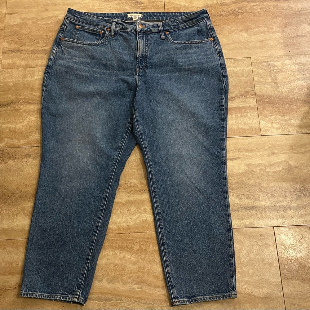 Madewell Curvy Perfect Vintage Straight Jean 22W Blue Denim Women’s